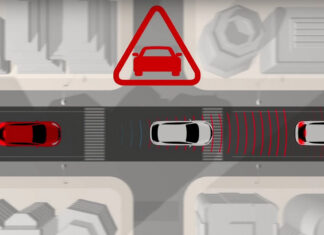How does the safety shield on Nissan cars work?