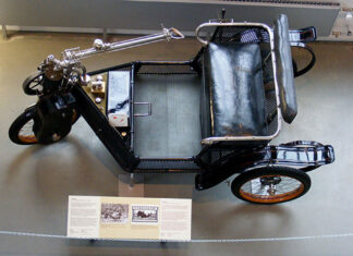 When was the steering wheel invented?