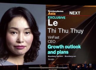 VinFast CEO responds on Bloomberg TV: VinFast to achieve target of selling 40,000-50,000 cars this year.