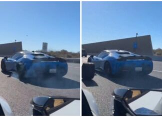 Ferrari SF90 Stradale Supercar Surprisingly “Blows Out Tire” While Driving