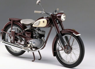 When was Yamaha’s first motorcycle created?