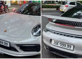 Quartet License Plate 30K-599.99 Officially Attached to Porsche 911 Carrera S, Worth 1.7 Billion VND