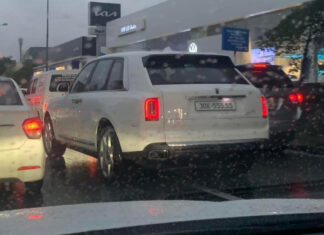 Number plate 30K-555.55 auctioned for 14.495 billion dong and attached to the Rolls-Royce Cullinan