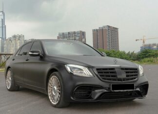 Saigon: Mercedes-Benz S400 gets sportier with matte black exterior and S63 AMG bodykit