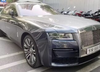“Rolls-Royce Ghost with custom license plate ‘lucky wealth’ 51K-568.68 priced at over 35 billion VND”