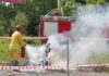 Successful testing of fire extinguishers with the ability to extinguish electric vehicle fires in Vietnam