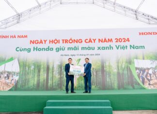 Honda Vietnam organizes tree planting festival in Ha Nam Province