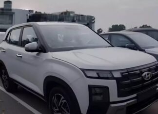 Hyundai Creta 2024 makes a physical appearance at dealerships ahead of official launch