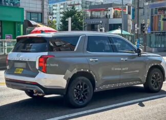 New generation Hyundai Palisade spotted on test drive