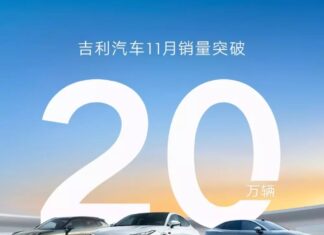 Strong Growth in Geely’s Sales for November, Over 200,000 Cars Delivered to Customers