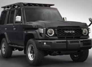 Stunning Matte Black Toyota Land Cruiser 70: Exuding Unmatched Style