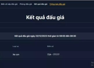 Wealthy agriculturalist in Chau Duc district spends nearly 7 billion VND to win the auction for the license plate with the auspicious number 77777 in Ba Ria – Vung Tau province.