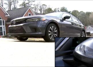 Unusual Honda Civic 2022 “melts” despite being stationary