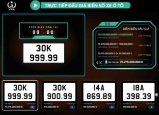 Record-breaking auction sees license plate 30K-999.99 sell for over 75 billion VND