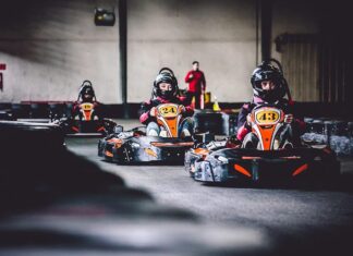 Girl’s hair gets caught in go-kart engine when letting her hair loose, resulting in serious injury.