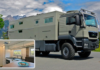 Globecruiser Family 7500 – The Million-Dollar Mobile Home with a Military-Style Design