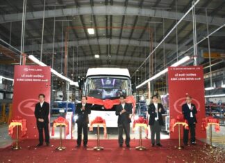 First King Long NOVA EURO 5 coach – Totally New Vehicle – Rolled out by TC Vietnam