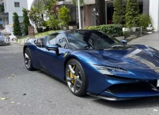 A Remarkable “Chocolate” Couple Celebrates Tet Holiday with a Whopping 50 Billion VND Ferrari SF90 Spider