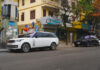 How many SUVs can be seen on a street in Hanoi?