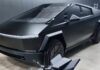 Tesla Cybertruck 2024 Revealed in Miami: Matte Black Electric Pickup Truck for Adventurous Enthusiasts