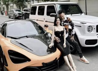 Just surprised my wife with a brand new Mercedes-AMG G63! Meanwhile, Hu?n “hoa h?ng” splurges on a McLaren 720S supercar worth nearly 15 billion VND.