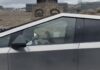 Driver wears Vision Pro while on the road, letting Tesla Cybertruck drive autonomously