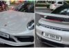 Quartet License Plate 30K-599.99 Officially Affixed to Porsche 911 Carrera S, Valued at 1.7 Billion VND