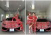 Female TikTok influencer trades cuckoo print outfit for million dollar Lamborghini Huracan LP610-4