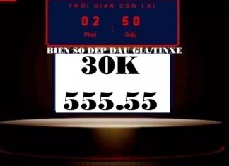 Wealthy Person Buys 30K-555.55 License Plate, Wins Rolls-Royce Auction for 14.5 Billion VND