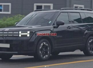 Stunning new photos: 2024 Hyundai Santa Fe in sleek black color