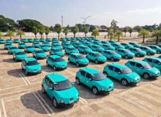 GSM Electric Taxi Service in Laos: Official Launch