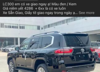 “Toyota Land Cruiser 300 Series for sale by dealer with a hefty price tag that can buy a compact SUV”
