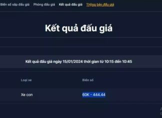 Wealthy person willing to bid 1 billion VND for license plate 60K-444.44, intrigued by the number 4