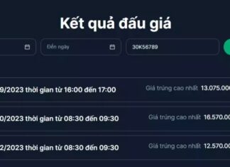 Super VIP 30K-567.89 Dragon Hall Signboard Auction, Now at 12 billion VND, 4 billion VND Lower Than Previous Bid