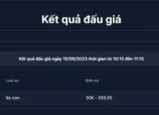 Auctioned once more: Super license plate 30K-555.55 is purchased for nearly 14.5 billion VND, surpassing the initial price by 300 million VND.