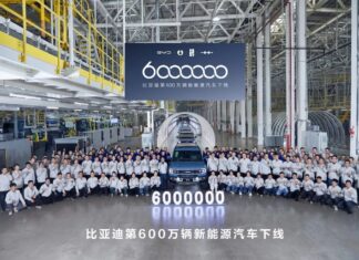BYD Achieves Landmark Milestone of Producing 6 Million Hybrid and Electric Vehicles