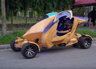 “Alien-Style” Wooden Vehicles Crafted by Vietnamese Artisans