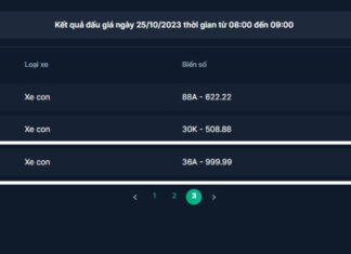 Fully paid: License plate 36A – 999.99 fetches 5.285 billion VND at second auction.