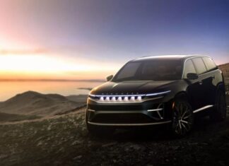 Jeep teases the introduction of the robust Wagoneer S, boasting 600 horsepower on an electric platform.