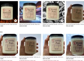 Candles Infused with the Fragrance of Fuel, Oil, and the Speed of Racing