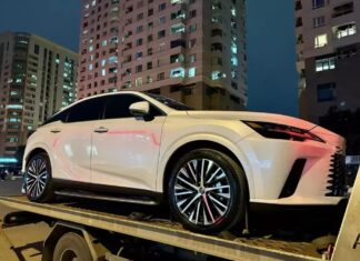 Owner of Gia Lai used car dealership gifts new model Lexus RX350 to wife