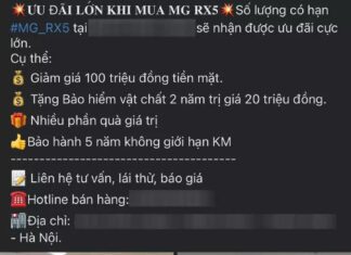 MG RX5 SUV: Exclusive Discounts up to 120 Million VND at Authorized Dealers