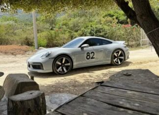 Determined to drive the Porsche 911 Sport Classic for 100,000 km, Cường “Đô-la” takes a break from driving and goes on a beach-side road trip to visit his plantation.