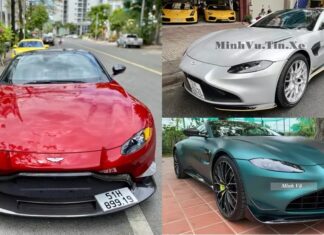 3 Aston Martin V8 Vantages of Mr. Dang Le Nguyen Vu: One a limited edition with a rare manual transmission, limited to just 25 examples worldwide.