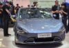 Close-Up Look at the Xiaomi SU7 at the 2024 Beijing Auto Show