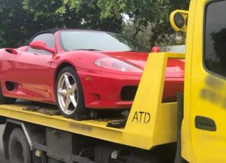 Delivering a Ferrari 360 Spider Convertible to the Renowned “Qua” Vu, Anticipating Its Presence at the Prestigious Gumball 3000 Rally