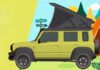 The Great Outdoor Companion: Suzuki Jimny with a Pop-Up Tent for Two