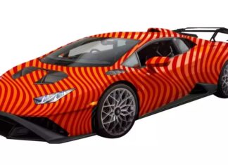 The Raging Bulls: A Stampede of Lamborghini Huracan Supercars at Gumball 3000, with an Unexpected Off-Roader in the Mix.