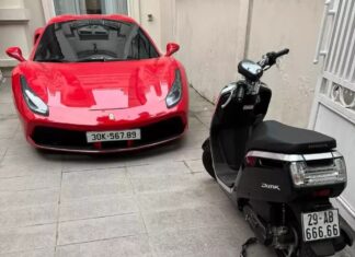 The Ultimate Dust-Free Ferrari 488 Spider Convertible: Unveiling the VIP License Plate 30K-567.89 Auctioned for a Whopping 12.57 Billion VND