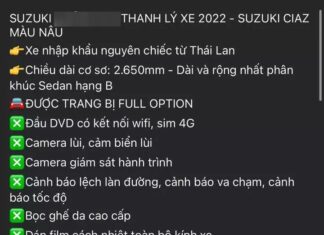 Clearance Sale: Suzuki Ciaz – Now at an Unbelievable Price of Just 440 Million VND!